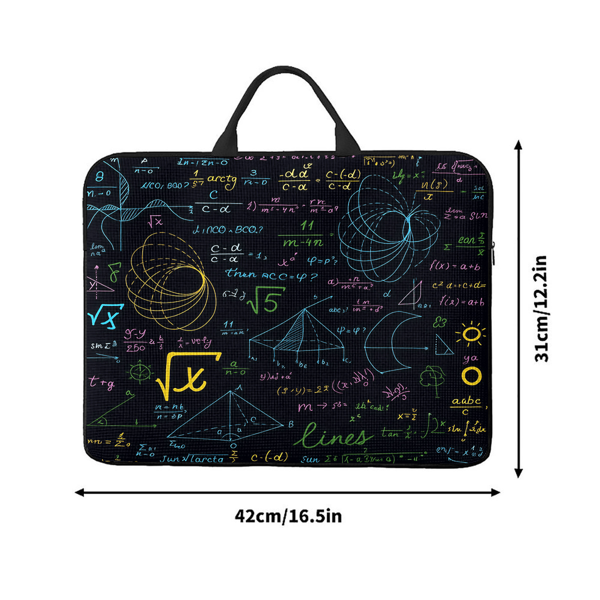 Math Formulas Laptop Bag for Notebook Protection