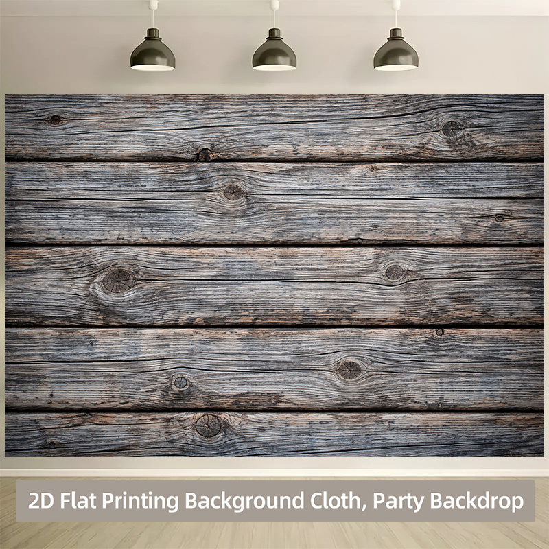 Wooden Texture Photography Backdrop Banner for Events