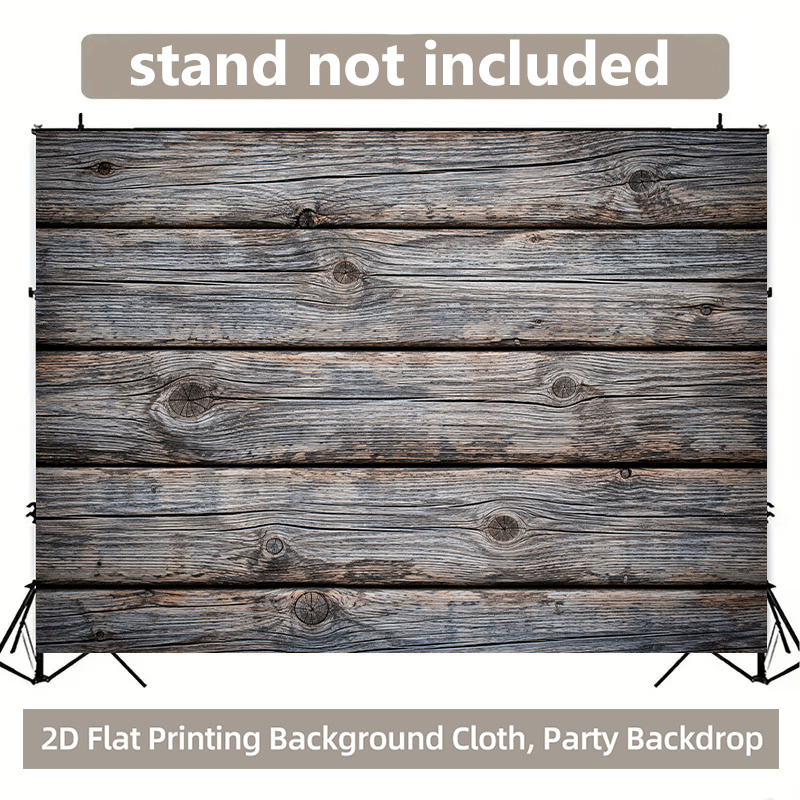Wooden Texture Photography Backdrop Banner for Events