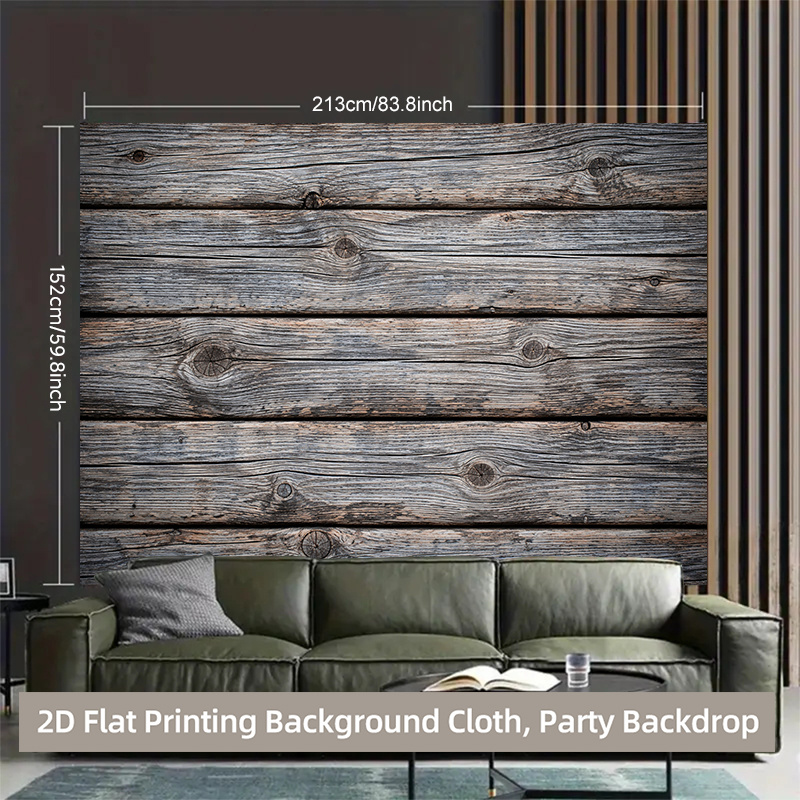 Wooden Texture Photography Backdrop Banner for Events