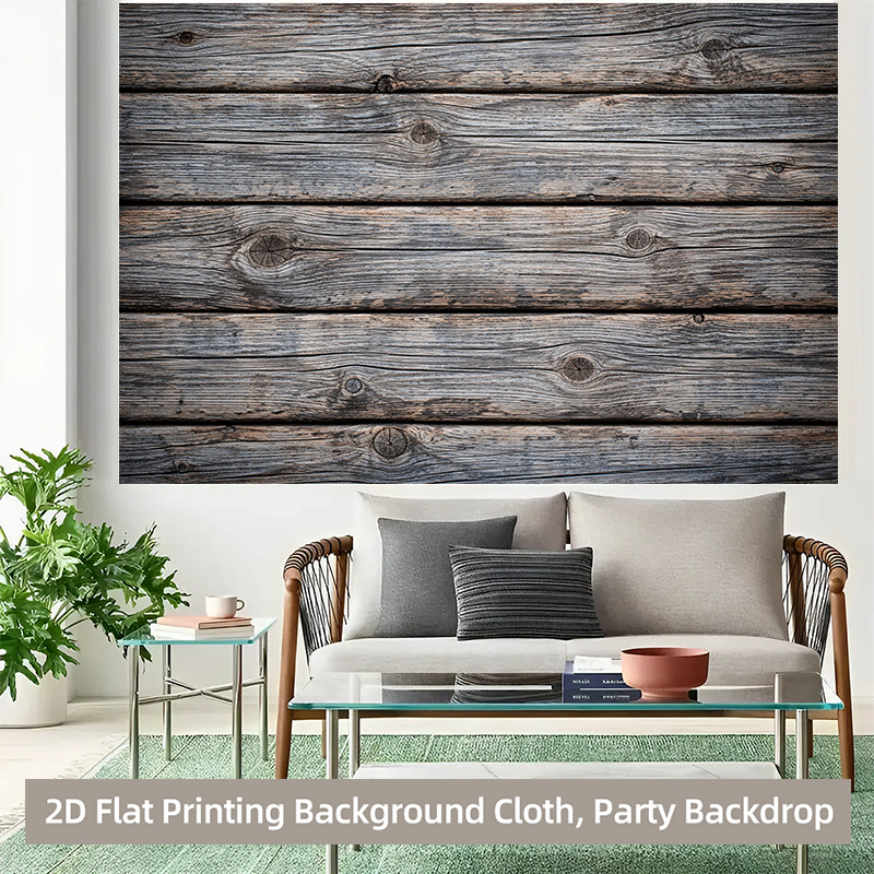 Wooden Texture Photography Backdrop Banner for Events