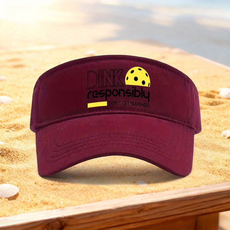 TEMU Lightweight Printed Bucket Hat Related To Pickleball, Breathable Casual Sunshade Hat, Suitable For Spring And Summer Daily Wear, Casual Holiday
