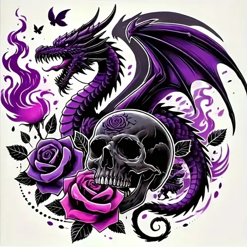 Patterning And Lettering dragon decals for motorcycles sold on Temu United States