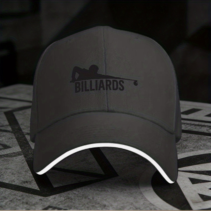 TEMU A Single Adjustable Sandwich Baseball Related To 'billiards', A Lightweight Printed Women's Hat, A Trendy Men's For 'pool', Perfect As An Ideal
