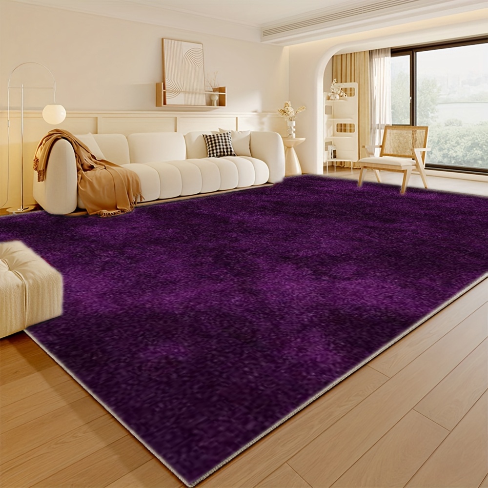 1pc carpet velvet material non slip plastic backing soft lightweight and durable machine washable deep   surface texture delicate feel elegant and sophisticated suitable for indoor spaces   areas such as living