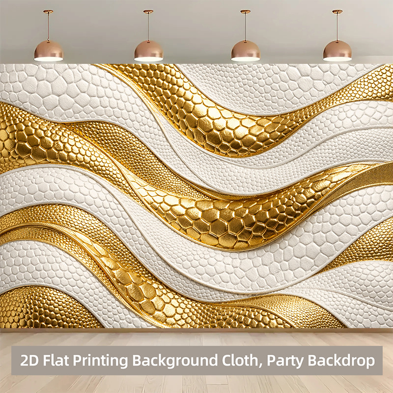 Golden And White Textured Pattern Background Cloth