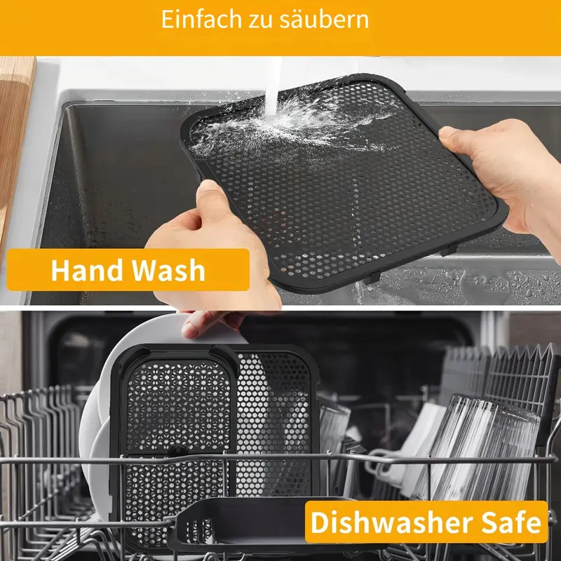 2 stück kompatibler spritzschutz airfryer