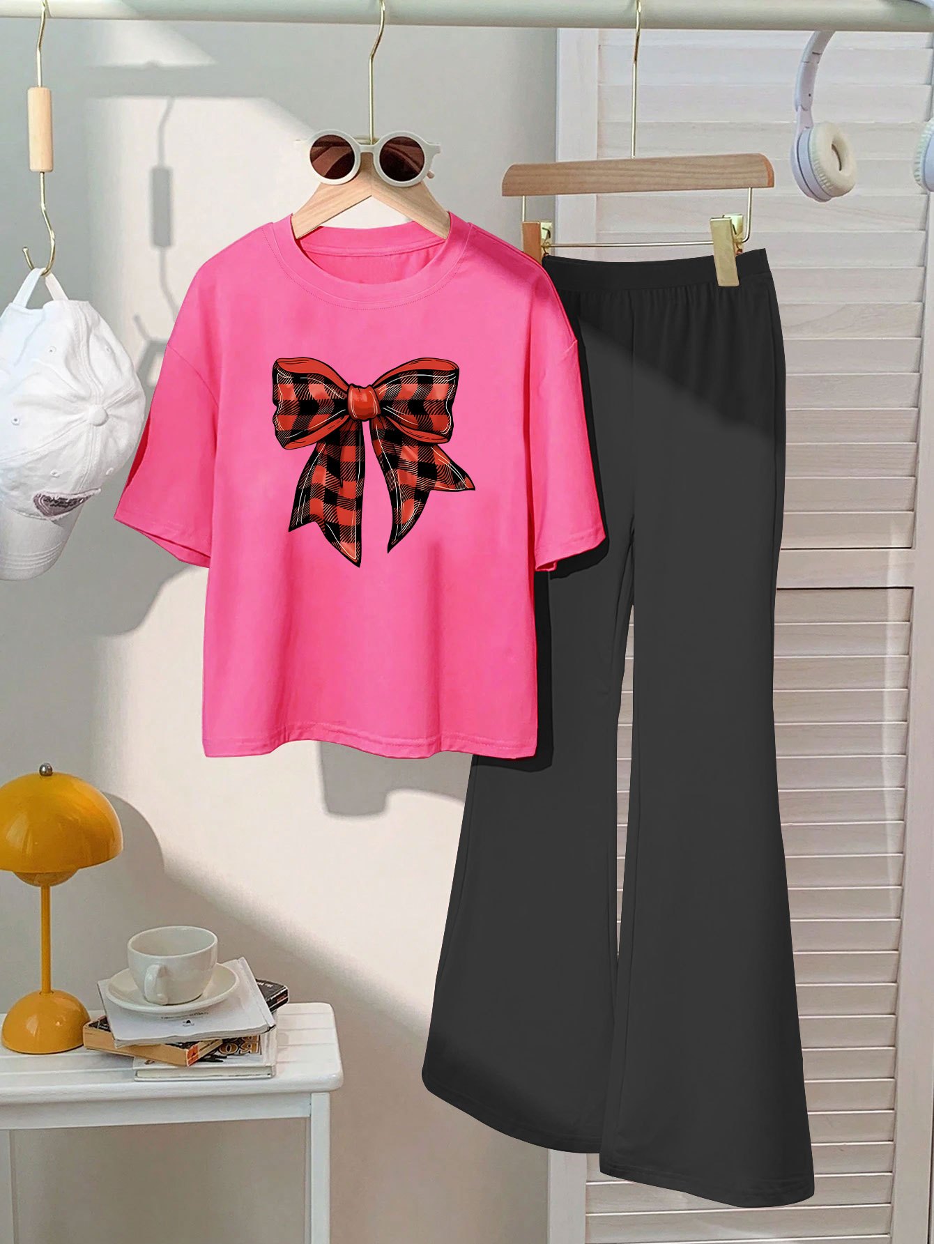 girls summer breathable comfortable fashion leisure suit Temu