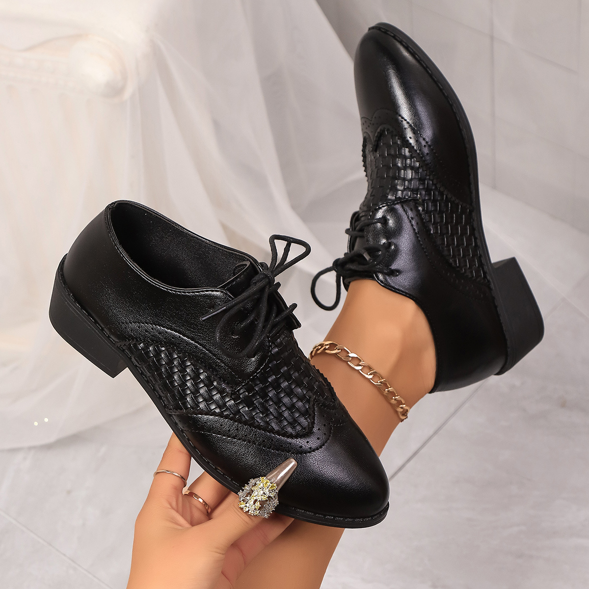 PLOT Lederschuhe Herren,Herren Business Schuhe Hochzeit Schnürhalbschuhe Elegant Oxford Anzug