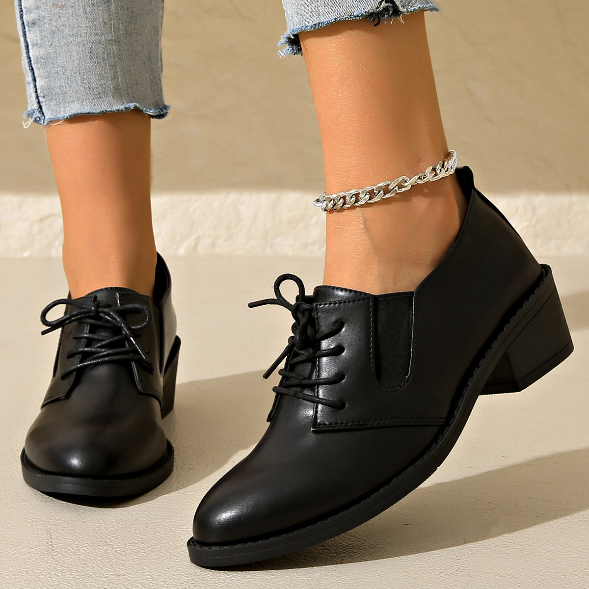 Loafers Con Zapatos Outfit Mocasines Negros Mujer Mocasines