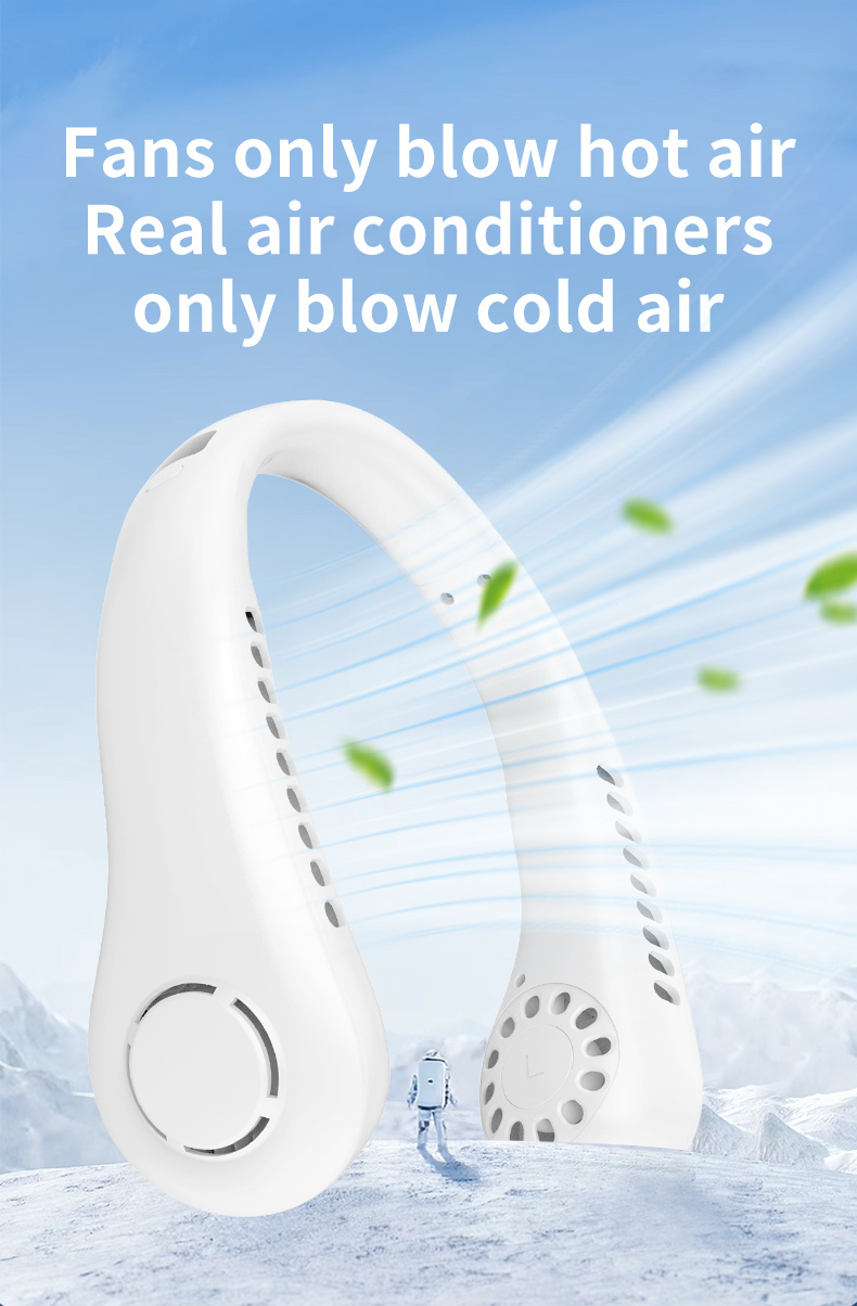 portable neck fan usb headphone fan with   silent leafless design 4 color temperatures long   for office gym travel cooling portable fan   sleek     details 1