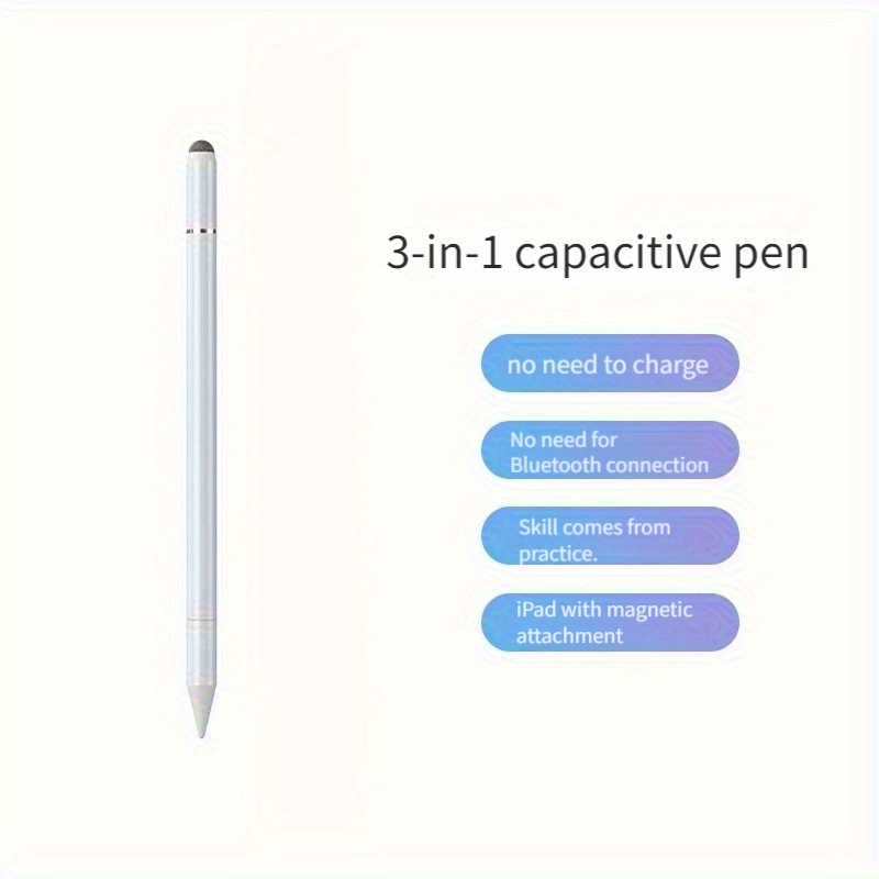 E-shop 2 Stk./. 3-in-1 Stylus-Stift, geeignet für for /Apple//Handys/Tablets, kapazitiver Stylus, Multifunktions-Stylus-Stift zum Schreiben, Zeichnen