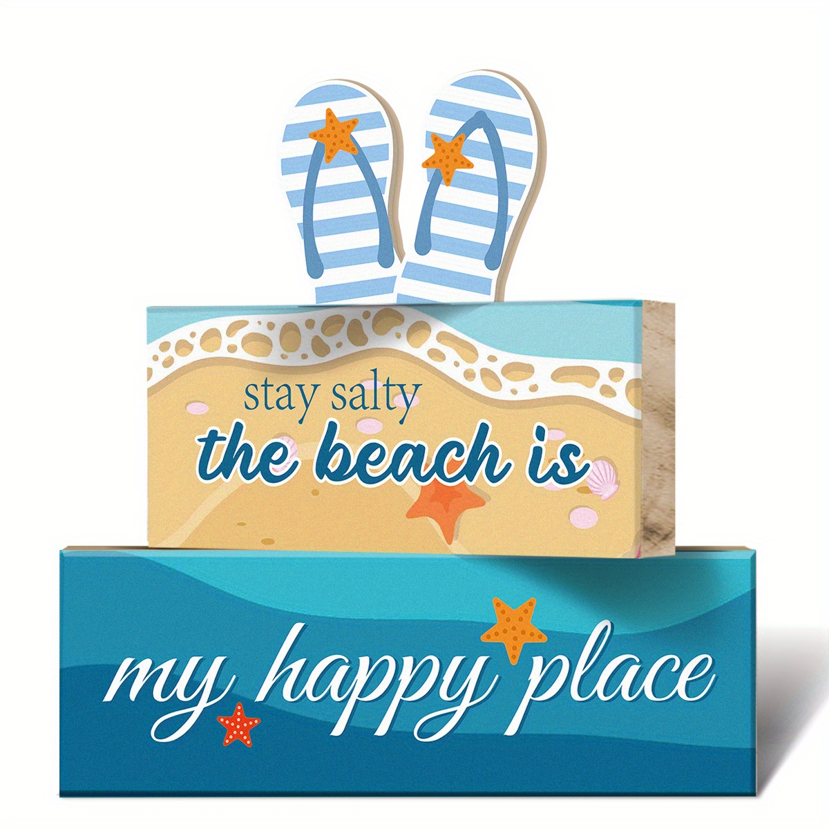 Wooden Sign For Coastal Decoration: Beach, Ocean, And Seaside Decor For A Beach House Or Office With An Ocean Theme, Perfect For Home Or Bathroom