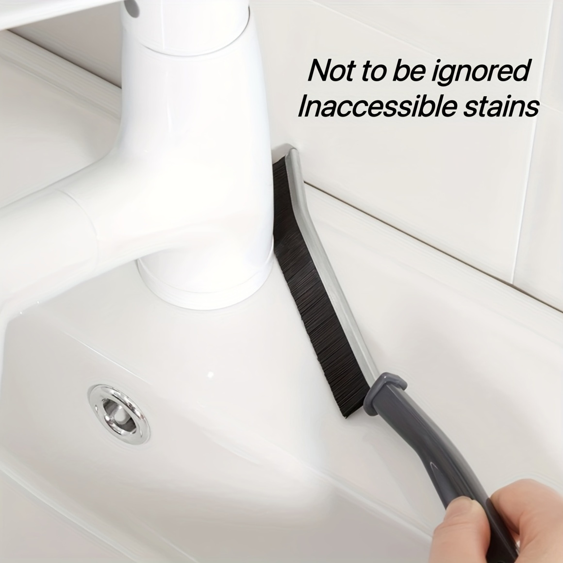a bathroom   brush toilet kitchen tile corner cleaning brush multi functional window seam dust brush hard brush household cleaning tools