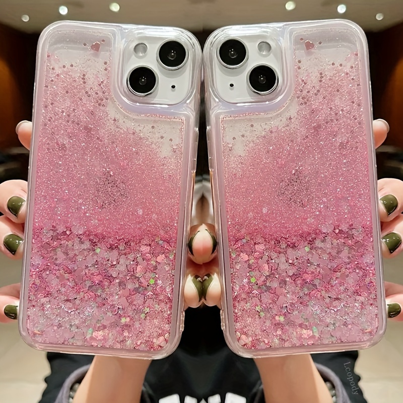 For iPhone 11 Pro Max XR XS Max Bling Glitter Clear Case Girl Cover Bumper  Slim
