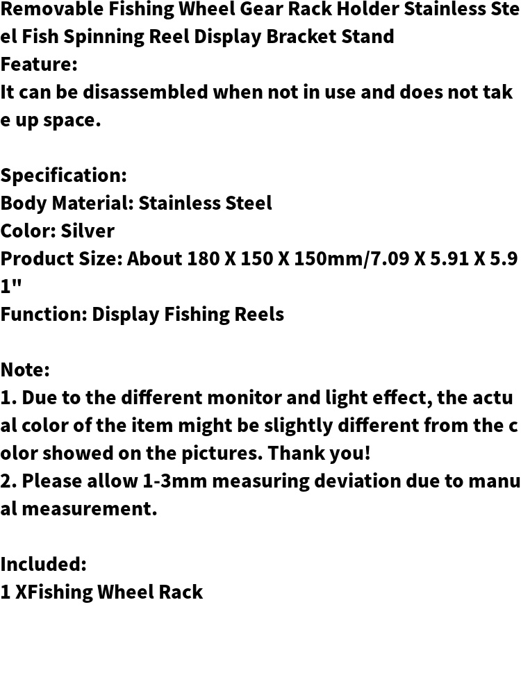 Removable Fishing Reel Rack Durable Stainless Steel Reel - Temu