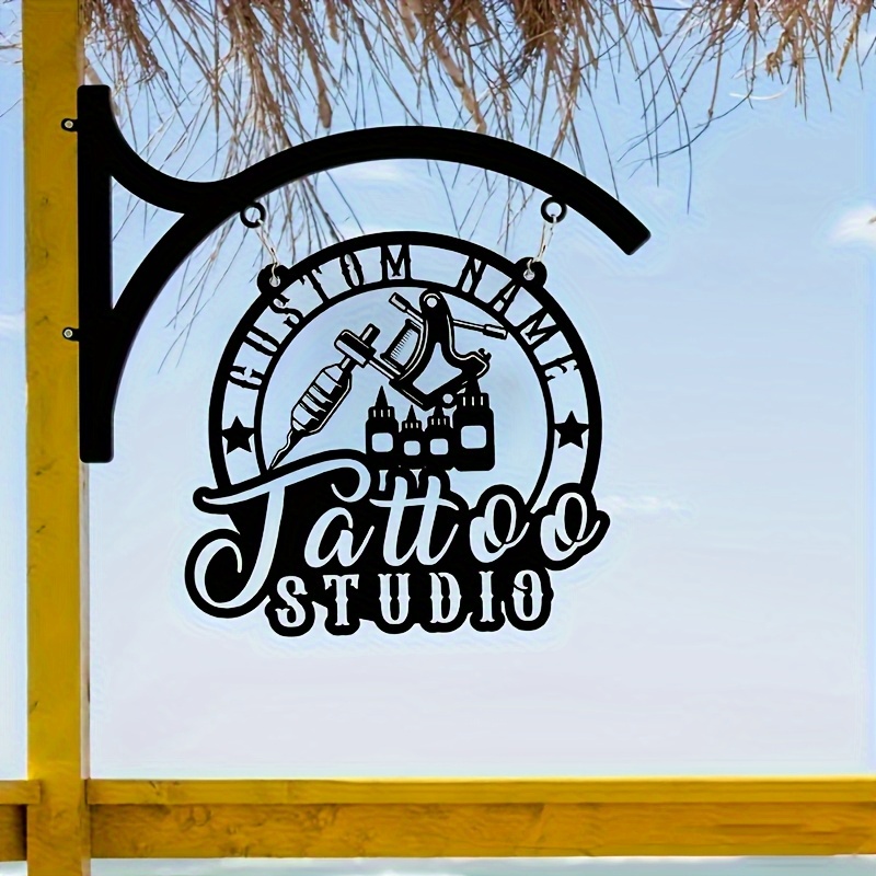 TEMU 2d Flat, Personalized Iron Sign - Custom Name Wall Decoration In Artistic Decor Style, Made Of Durable Iron With A Hanging Chain, Suitable For
