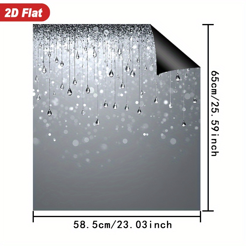 TEMU 1pc 2d Pattern Magnetic Sticker For Washing Machine Door, 23.03×25., Suitable For Refrigerator And More - Easy To Clean, No Glue Required,
