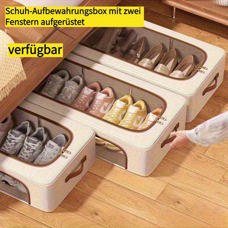schuhaufbewahrungsbox bett faltbar einfache ansicht