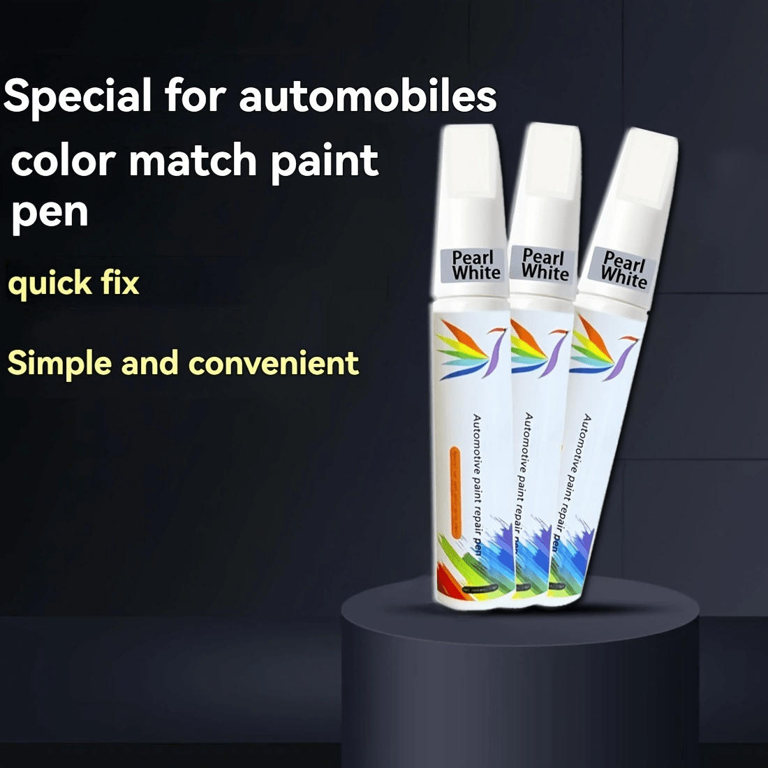 1-3 Car Paint Pens for Scratch Repair, Vehicle Paint Restoration, Pearl White Touch-Up Pen, Car Scratch Pen, Automotive Touch-Up Supplies
