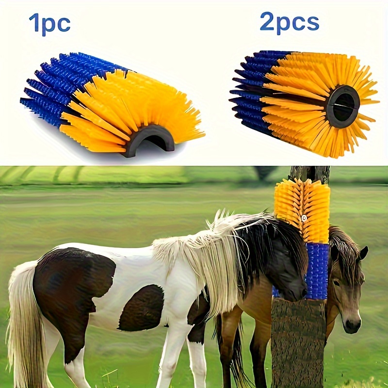 item picture livestock scratching brush a grooming for horses   massage brush set suitable for horses cows and   alleviating itching on the backs of livestock     and ranches