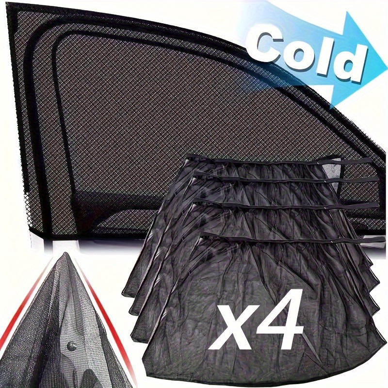 Image of Universal Car Privacy Sunshade Accessory, Net Window Shade Curtain Privacy Blackout Curtain Insulation Car Window Curtain, Universal For 40 Models