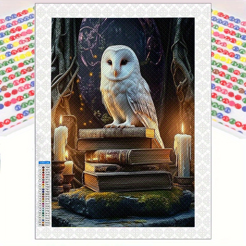TEMU 1pc 30*40cm/ 11.8*15.8in, 5d Full Diamond Round Diamond With Full Tools, Canvas, Bedroom Living Room Decoration Diamond Painting Kit, Mosaic