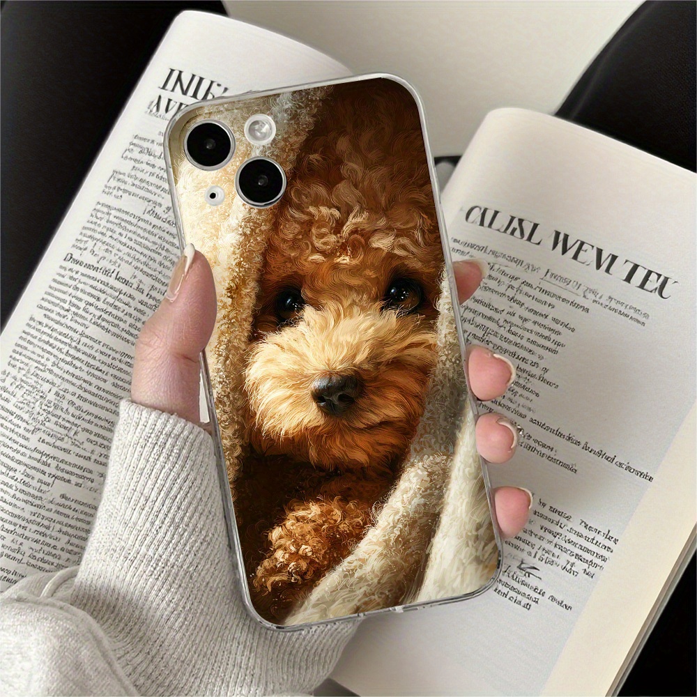 TEMU 1pc Toy Poodle Tpu Slim Profile Phone Case With Stylish Finish, , Comfortable Grip, And Lightweight Feel, Thoughtful Birthdays And Holidays Gift