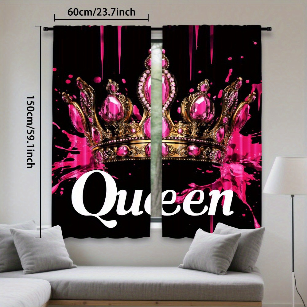 TEMU 2pcs, Window Treatments For Bedroom Living Room, Rod Pocketcurtains, Room Decoration, Home Decoration, , Holiday Decorations, Bathroom Window,