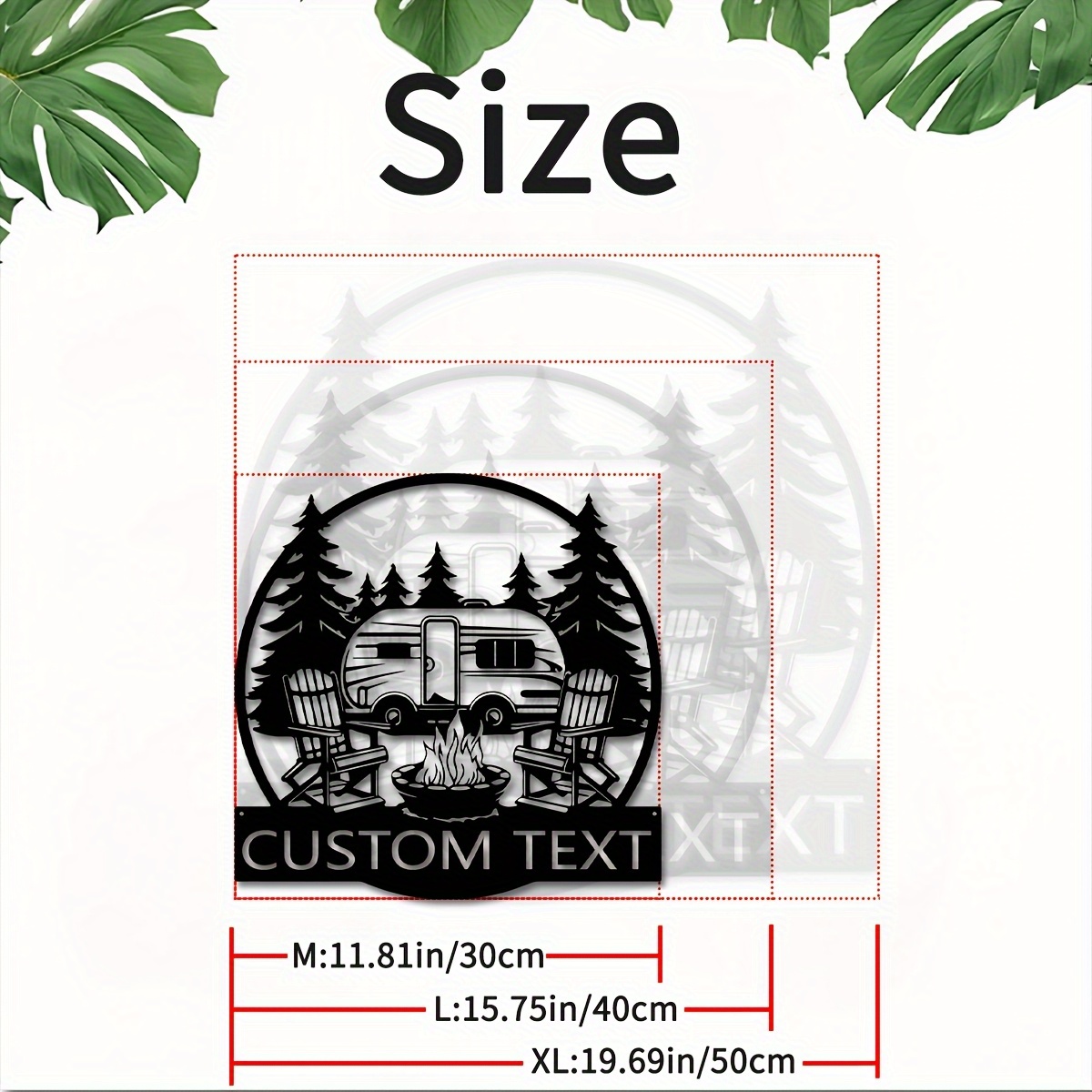 TEMU Panneau Métallique Personnalisé pour Camping - Art Mural Personnalisé avec Tente et , Parfait pour Décoration de Mariage ou d'Anniversaire,