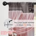 2pcs 2d impressão floral drape tela porta cortina varão bolso, e alegre, adequado para e escritório (não camadas cortinas)