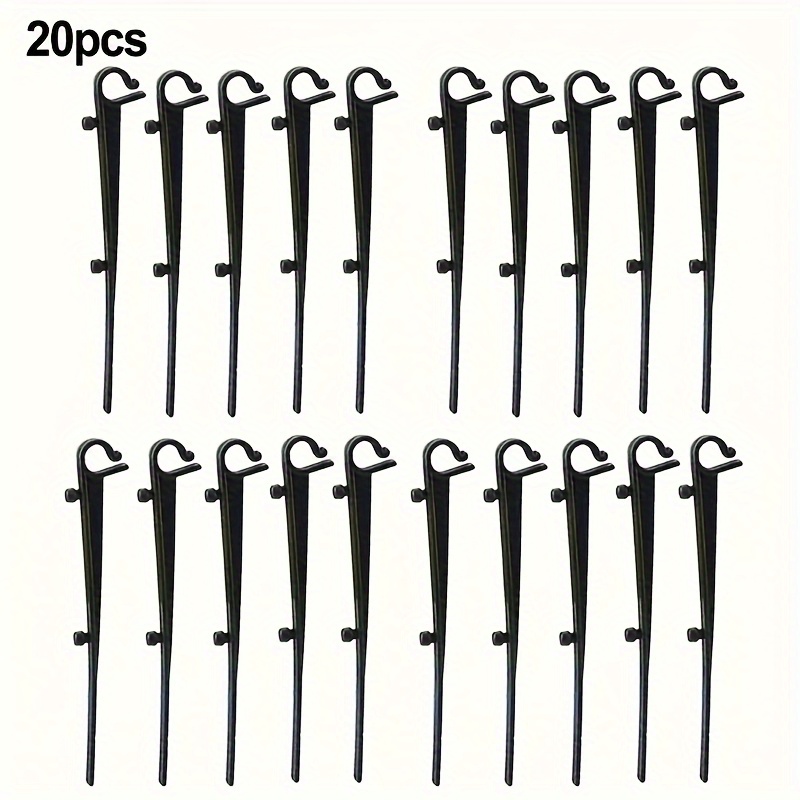 TEMU 20 Stück Kunststoff-Netz Dachregenrinne Nagelclips, Gartenwerkzeuge, zur Befestigung von Dachregenrinnen Schutznägeln auf Kunststoffnetzböden –