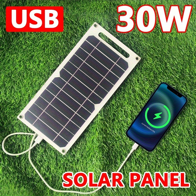 1pc solar panel with usb portable solar charger usb powered device charging compatible with smartphones tablets rv camping emergency backup power lightweight compact for outdoor home off grid use rv charging station sturdy construction Product details 5