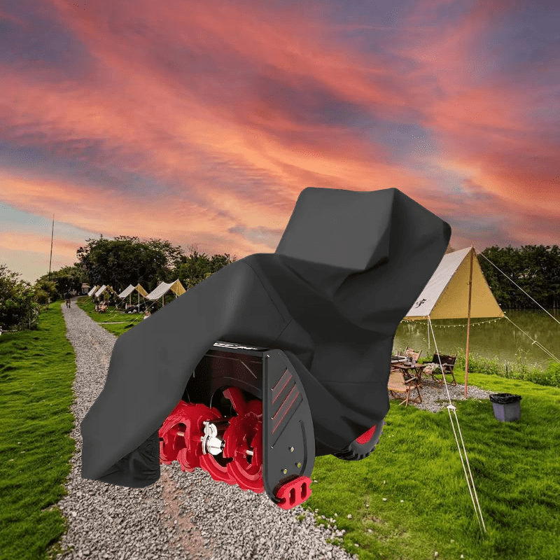 TEMU 1pc Outdoor Snow Blower Cover, Durable Fabric, Snow Thrower Cover With For Outdoor Storage, Suitable For Winter Season