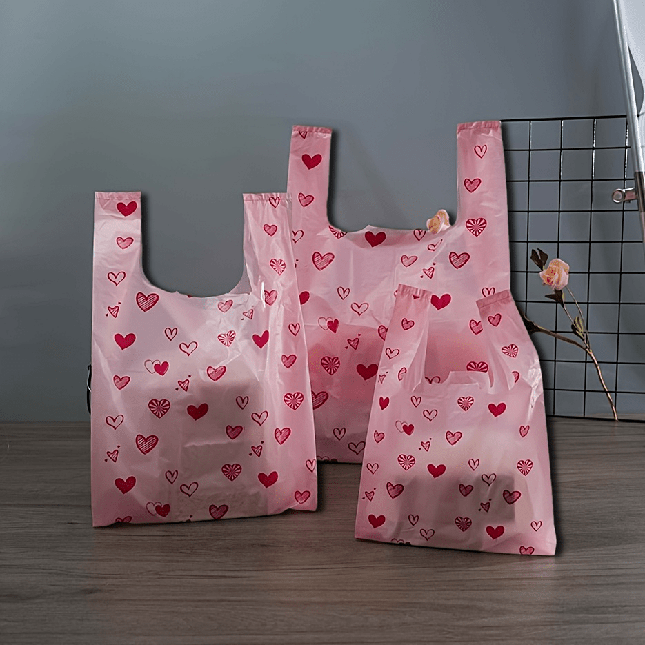 herbruikbare plastic tassen met hartontwerp opvouwbare Temu Belgium