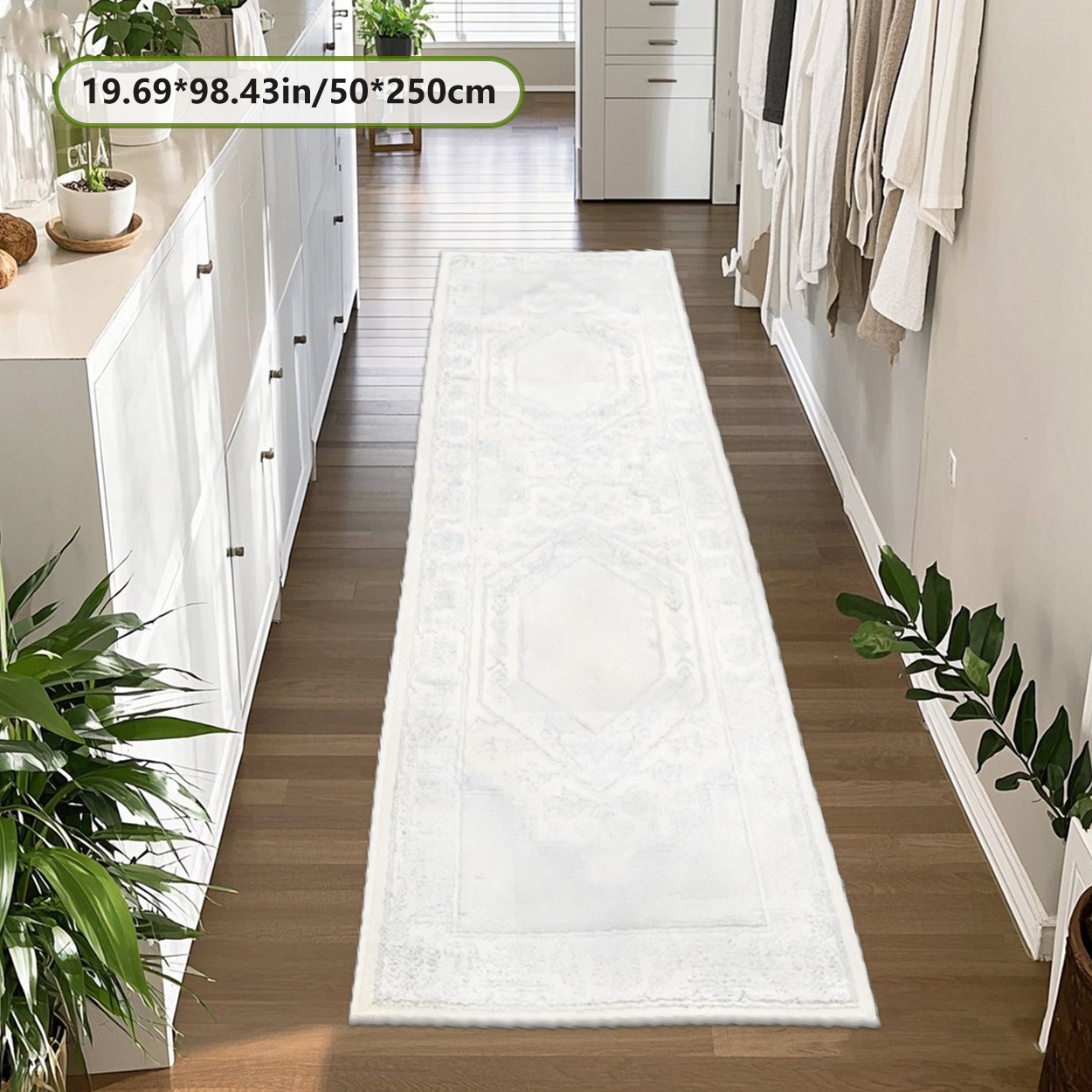 TEMU A Long Strip Carpet Made Of Golden Diamond Velvet, Weighing 800 Grams Per , With Plastic Backing. It Features A