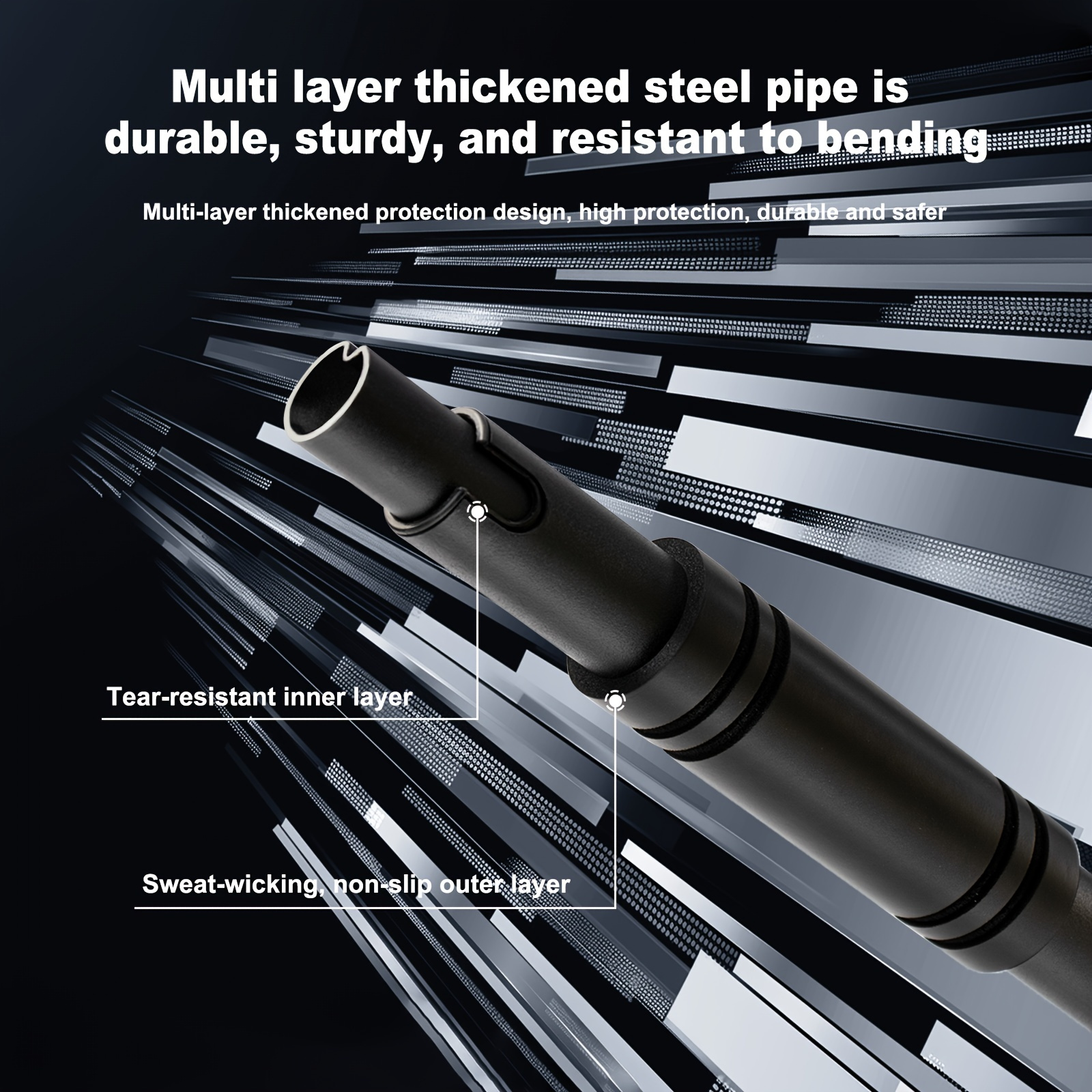 Doorway Pull-Up Bar - No-Drill Installation, Adjustable Width with Auto-Lock, Heavy-Duty Pull-Up & Pull- System Suitable for Home Gym Workouts, Door-Mounted Strength Training Bar (No Drilling Required)