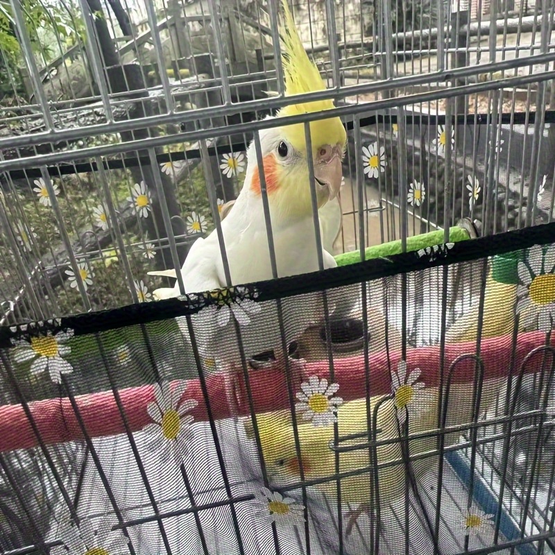 Retractable Birdcage Seed Catcher Net-Soft Breathable Mesh Cover... product image 8