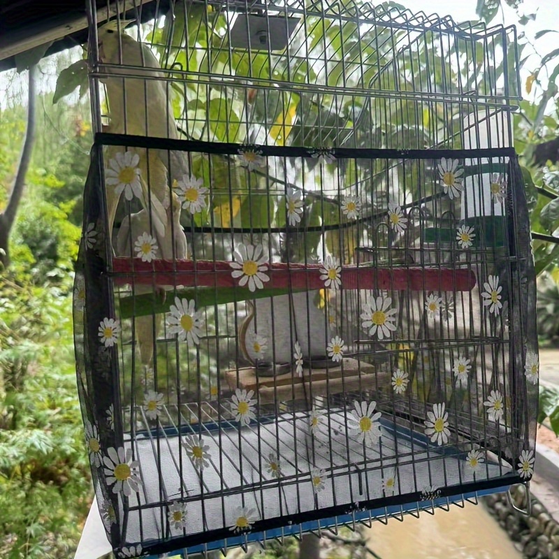 Retractable Birdcage Seed Catcher Net-Soft Breathable Mesh Cover... product image 11