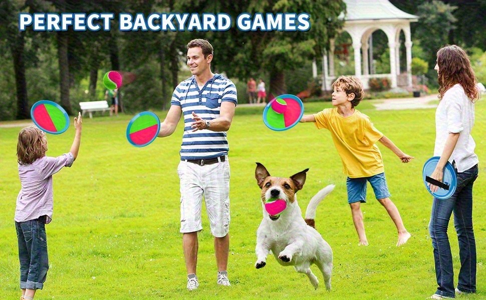 throw catch ball game outdoor toys for 3 4 5 6 7 8 9 10 years old children, outdoor play toys, yard backyard games beach toys outdoor games