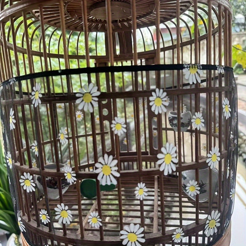 Retractable Birdcage Seed Catcher Net-Soft Breathable Mesh Cover... product image 7
