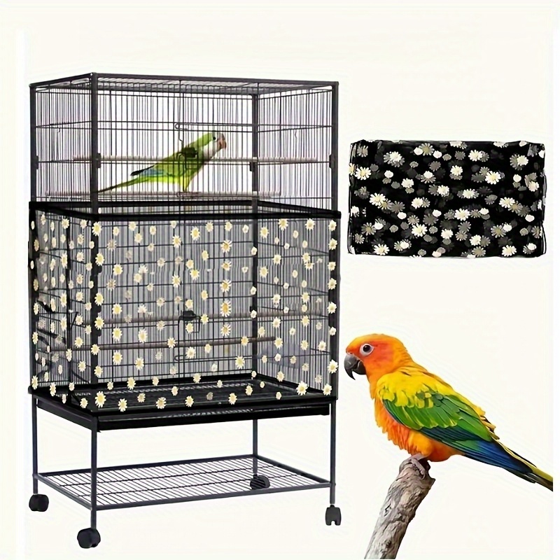 Retractable Birdcage Seed Catcher Net-Soft Breathable Mesh Cover... product image 3
