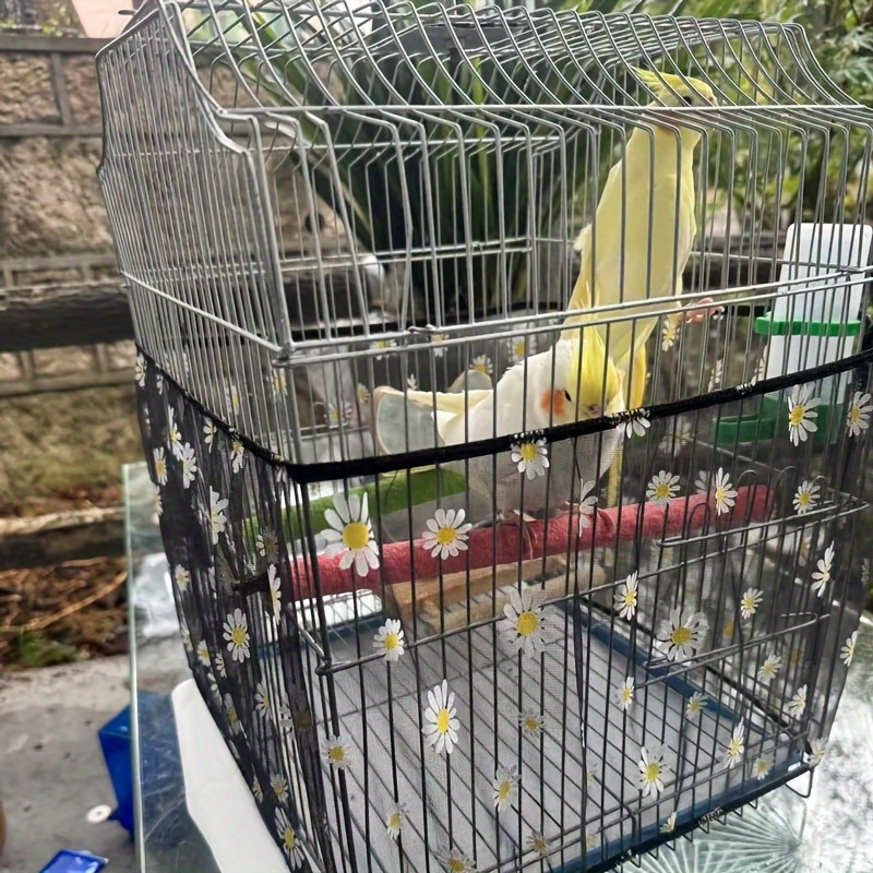Retractable Birdcage Seed Catcher Net-Soft Breathable Mesh Cover... product image 9