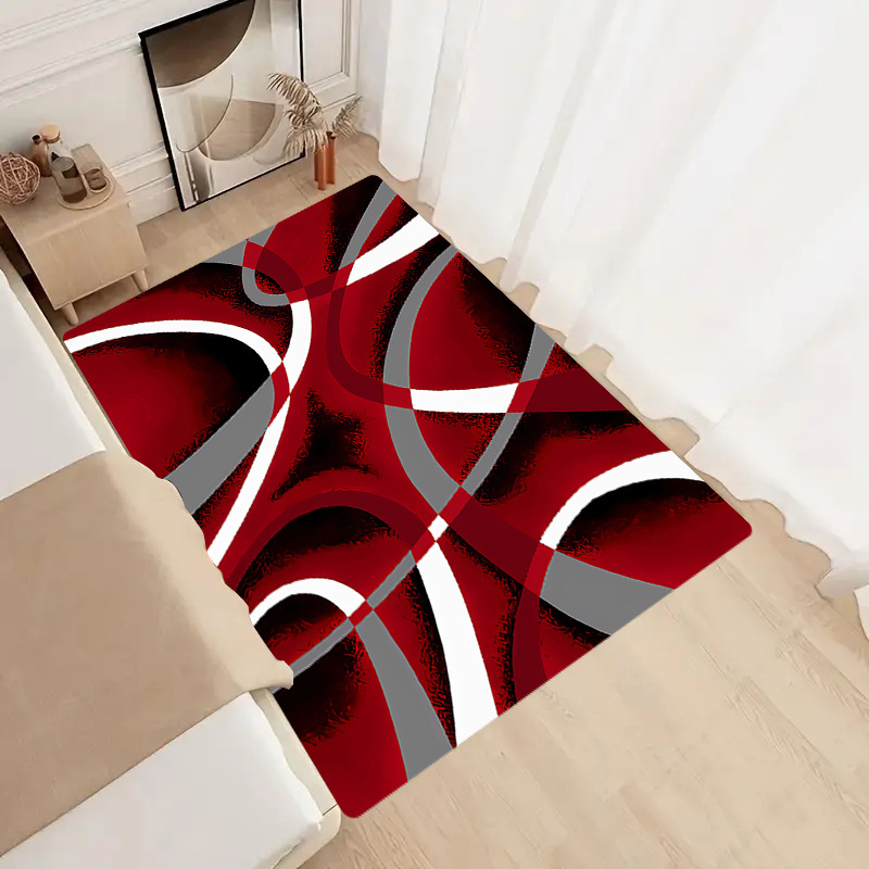 TEMU 1pc Kitchen Floor Mat, Simple Pattern Print, Non-slip, Wear-resistant, Machine Washable, Polyester Fiber, Suitable For Kitchen, Living Room,