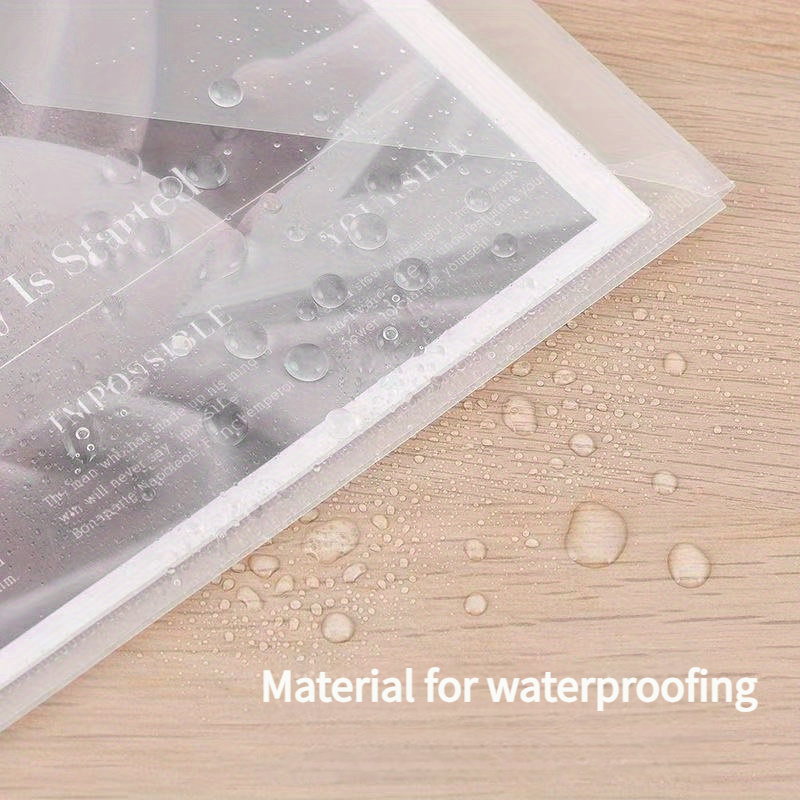 100pcs A4 Transparent Plastic Folders - Retro Style Filing Organizers for Students, Office Supplies, and Document Storage 11 100pcs A4 Transparent Plastic Folders - Retro Style Filing Organizers for Students, Office Supplies, and Document Storage