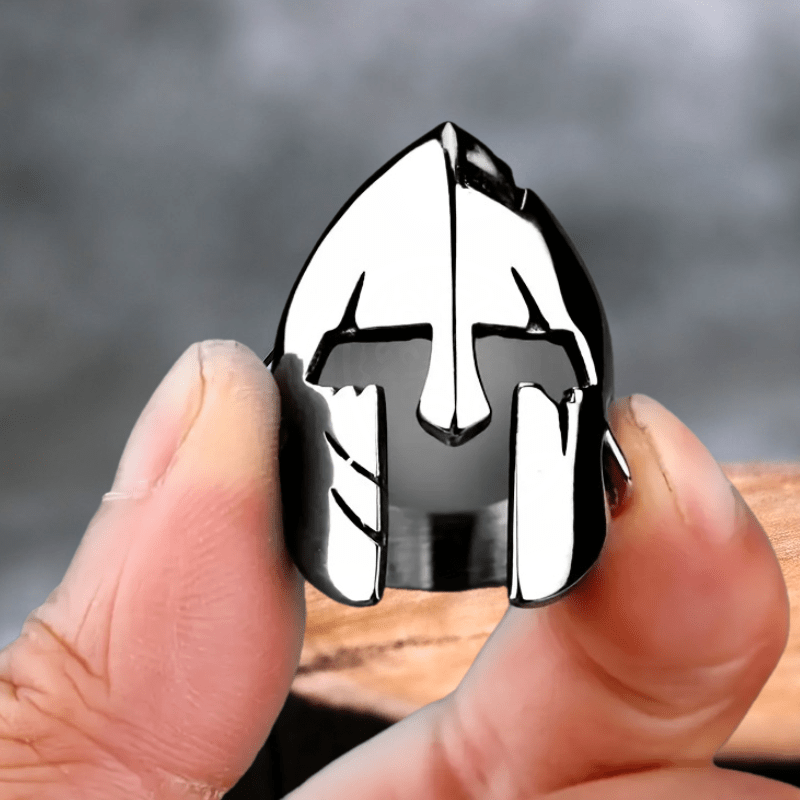 1pc spartan warrior helmet ring vintage minimalist 316l - Temu
