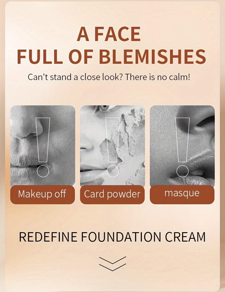 tlyv   foundation cream - natural look, long-lasting, stain-resistant, moisturizing cc cream with built-in brush, lightweight texture for all light beige types, waterproof & sweatproof,   nose contouring &   coverage, waterproof foundation | sleek   |   brush applicator details 0