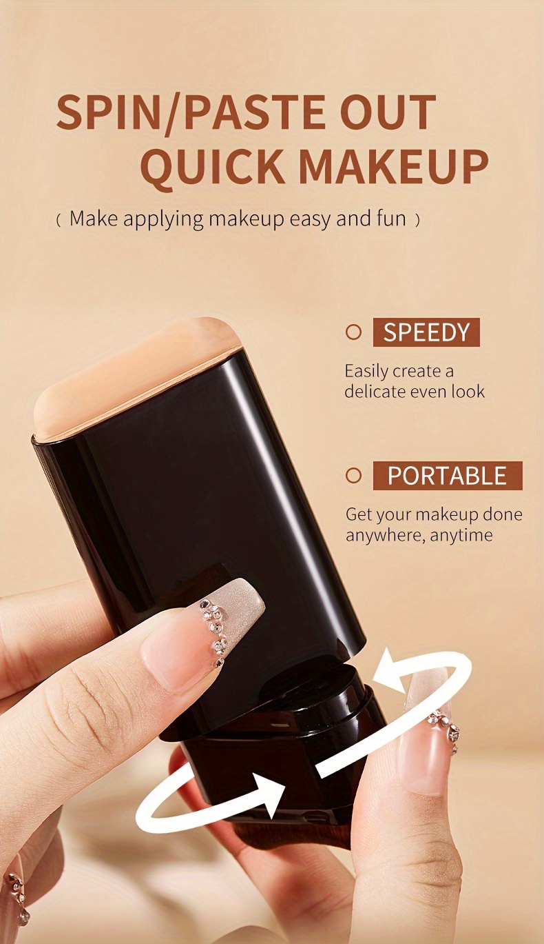 tlyv   foundation cream - natural look, long-lasting, stain-resistant, moisturizing cc cream with built-in brush, lightweight texture for all light beige types, waterproof & sweatproof,   nose contouring &   coverage, waterproof foundation | sleek   |   brush applicator details 10
