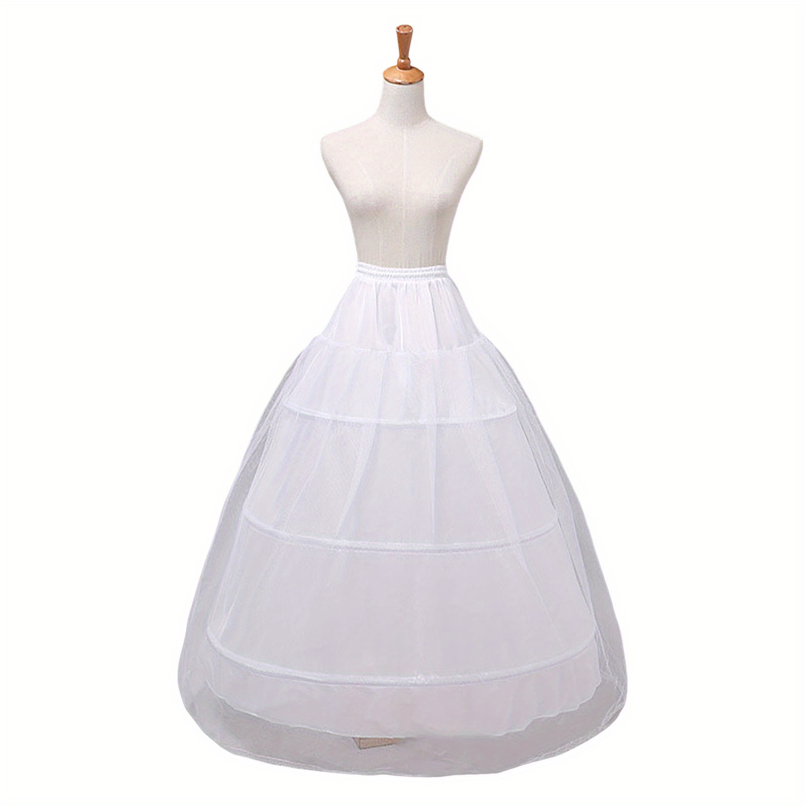 E-shop 1 Stück Brautunterrock Size Knöchellänge Petticoat für Brautkleid