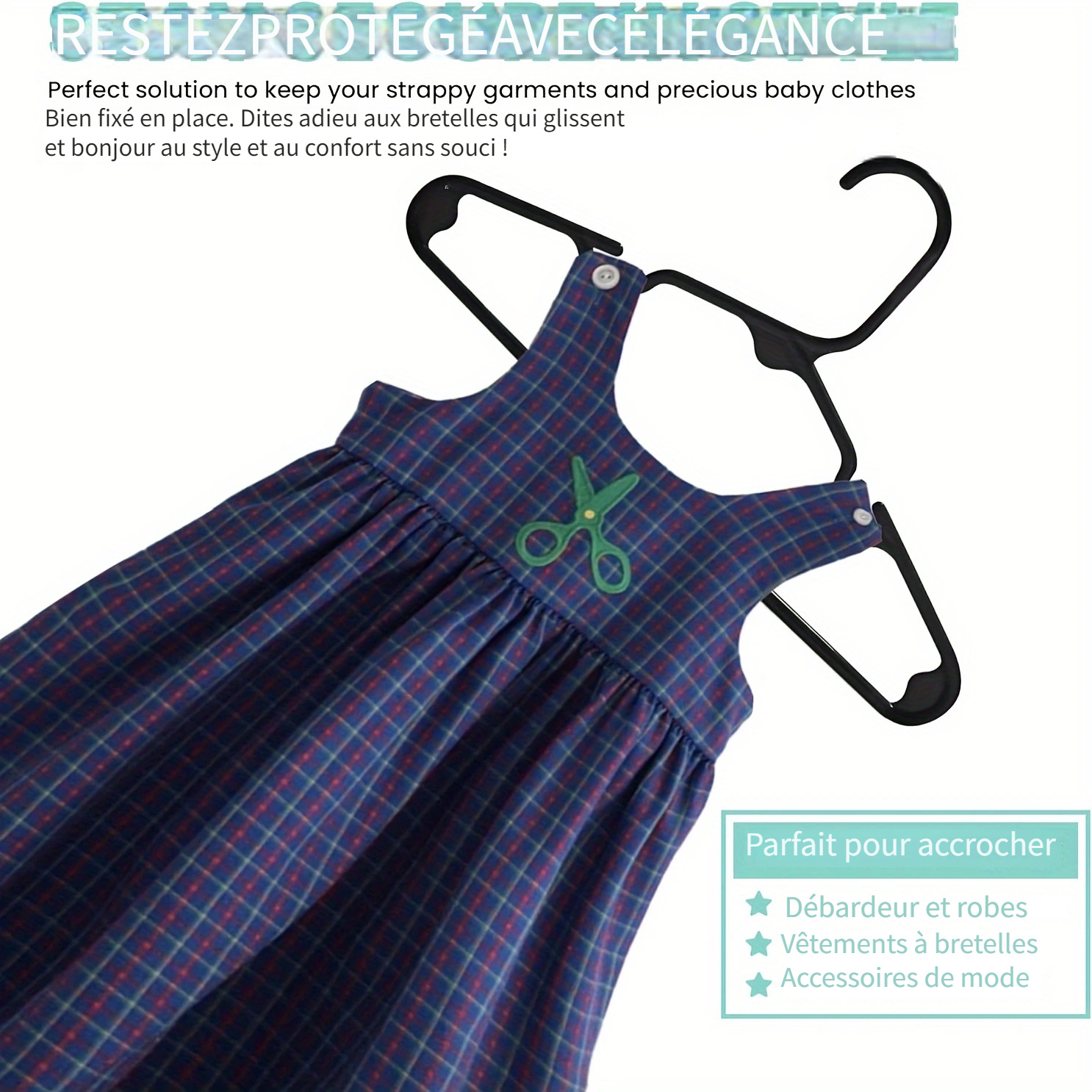 Cintres Vêtements Bébé 36 Cintres Enfants Plastique Antidérapants - 27 Cm - Gain De Place Armoire Bébé Lot Cintres Enfants